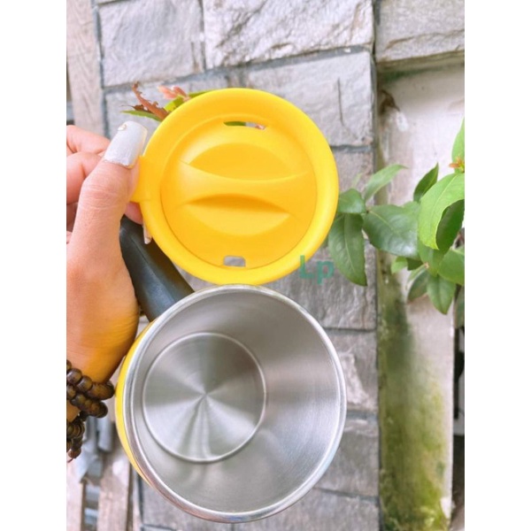 Ly inox pha sữa cách nhiệt Grow