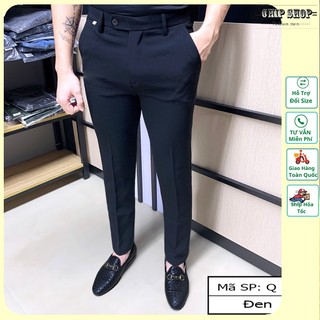 Quần tây âu nam ống côn chất vải tuyết mưa co giãn , mềm mịn form body trẻ trung