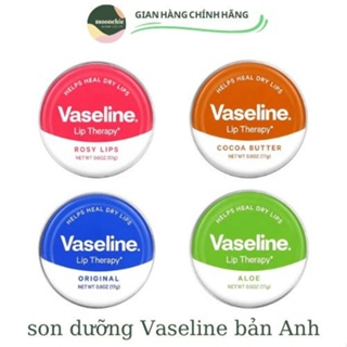 Son dưỡng môi Hộp thiếc Vaseline 20gr bản Anh Vaseline Lip Therapy