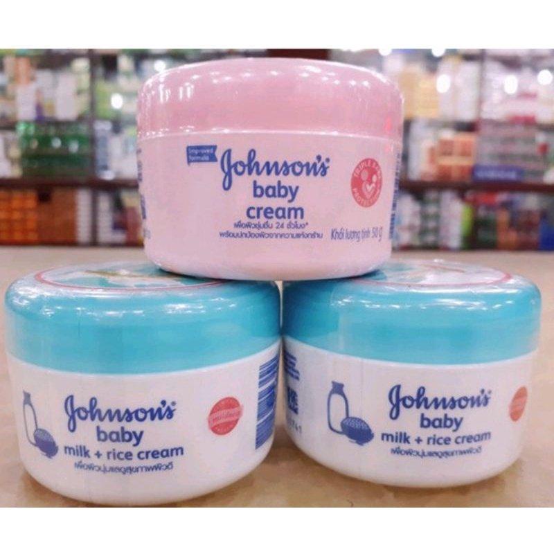 Kem dưỡng ẩm Johnson's Baby Cream dạng hủ 50g