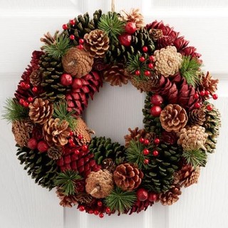 Quả thông khô phụ kiện trang trí Noel decor cây Giáng Sinh làm đồ handmade.
