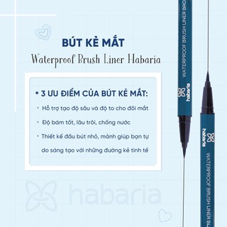 Kẻ mắt Habaria Waterproof Brush Liner