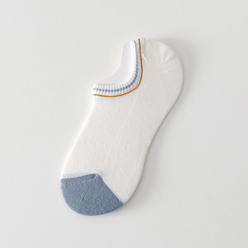 Tất lười nam cổ ngắn TLN-104 Phối màu xanh dương