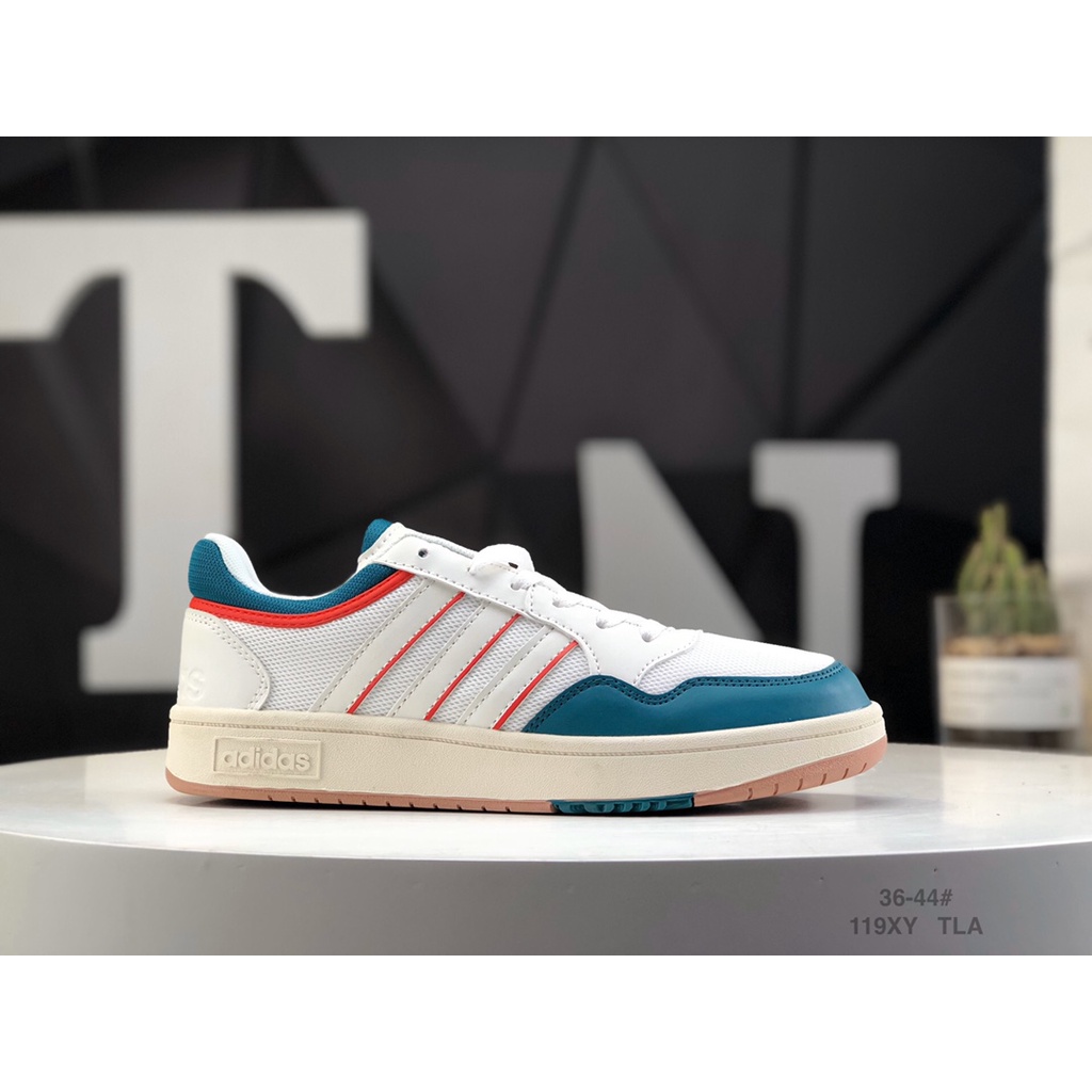 Giày Thể Thao adidas HOOPS 3.0MID GZ3805 36-44 Cột Dây Cổ Thấp Phong Cách retro