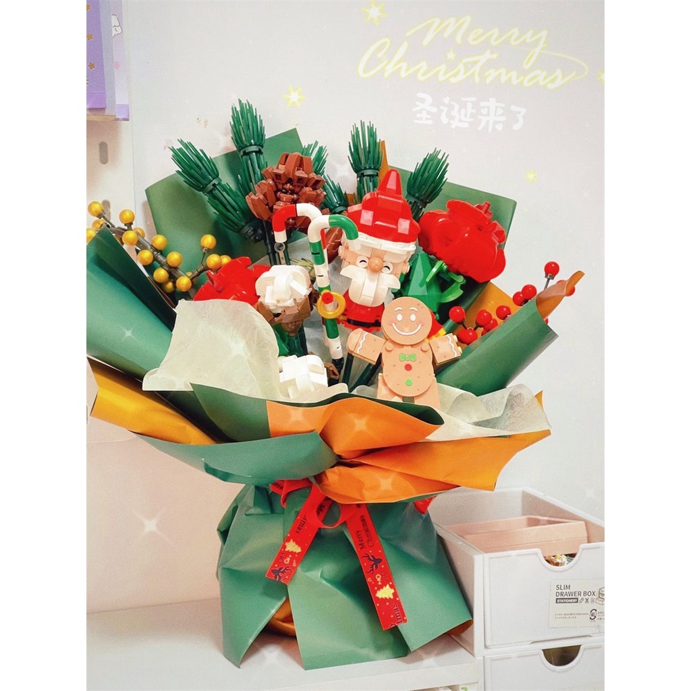 Đồ chơi Lắp ráp Mô hình xếp hình Sembo 605026 Christmas Bouquet bó hoa giáng sinh Christmas gift