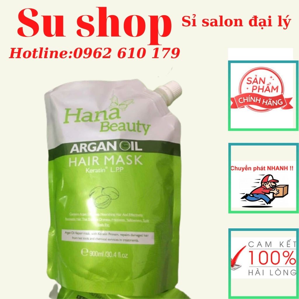 (Hàng Chính Hãng) Dầu hấp ủ tóc Anoble Argan Oil phục hồi siêu mượt 900ml hương thơm