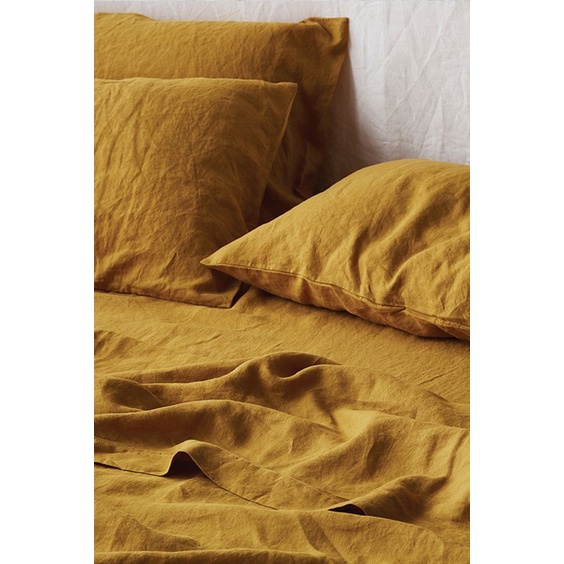 Vỏ gối linen tưng premium washed - Mé Hè