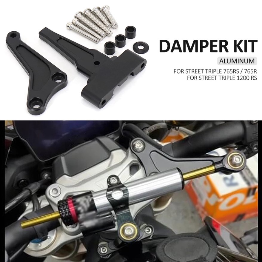 Bộ Phụ Kiện Cố Định Vô Lăng Chống Rung Phù Hợp Cho Triumph Street Triple 765R 765RS 1200RS
