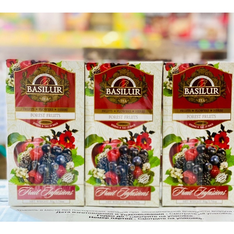 Trà hoa quả basilur cao cấp fruit infusion forest fruit hộp giấy - ảnh sản phẩm 4