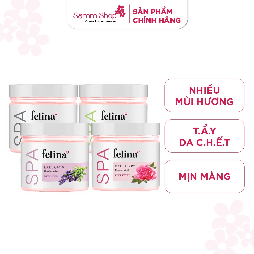 Felina muối tắm tẩy tế bào da chết 500g