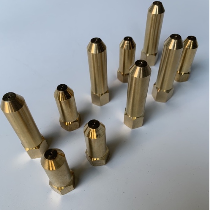 Đầu Béc đồng cho máy xịt rửa xe cho máy rửa xe đầu máy rời dài 5cm,7cm