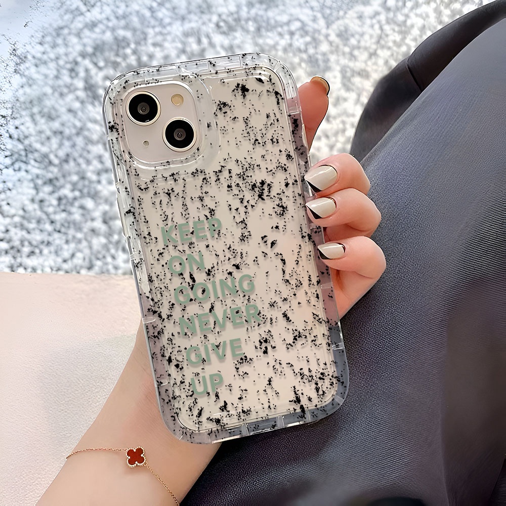 Ốp Điện Thoại Trong Suốt Họa Tiết Chấm Bi Có Túi Khí Chống Sốc Cho iphone 14promax 11 13 12 7Plus X XS Max