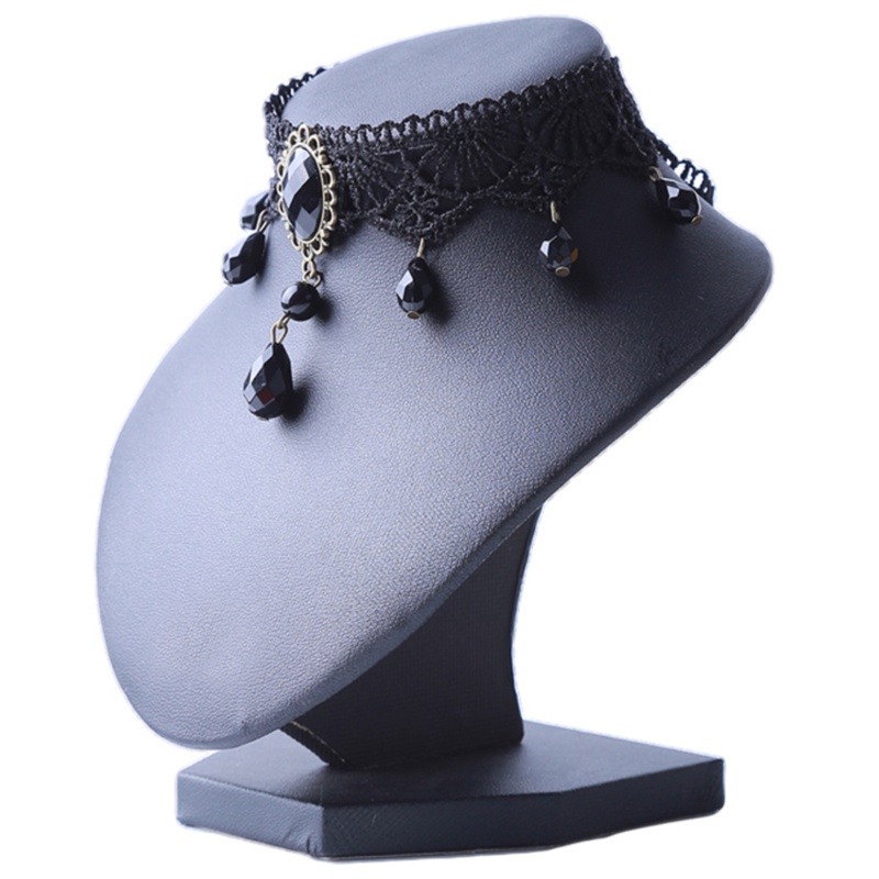 Vòng Cổ Choker Ren Đính Đá Phong Cách Gothic Cổ Điển