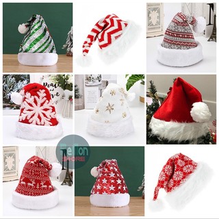 Nón Noel Mũ Giáng Sinh xịn dày nhiều mẫu cực độc đáo Băng đô cài tóc sừng nai tuần lộc size người lớn trẻ em