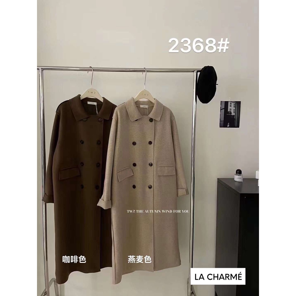 Khoác dạ ép KOREAN 6 khuy túi ngang 2368