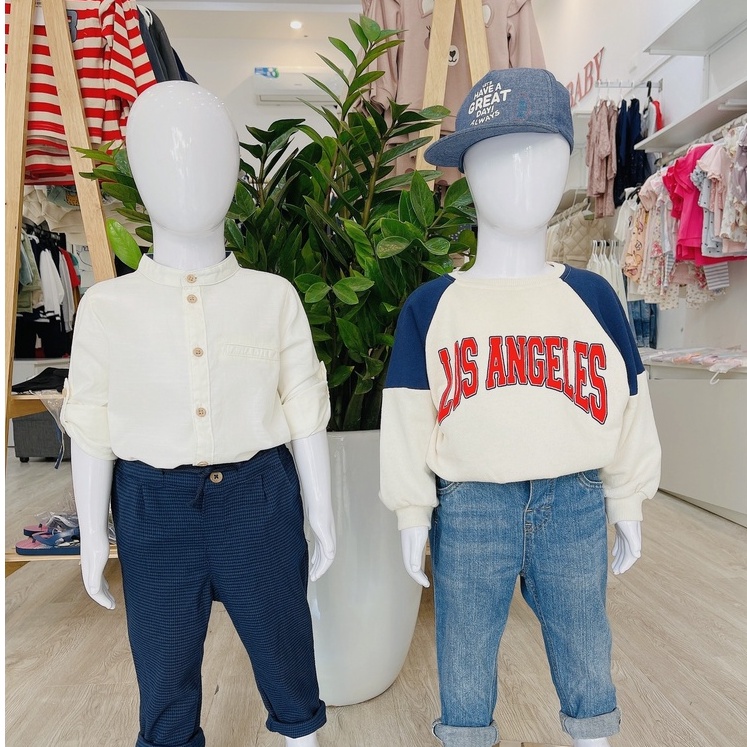 Xả kho l Áo nỉ Zara bé trai hàng chuẩn Auth săn sale