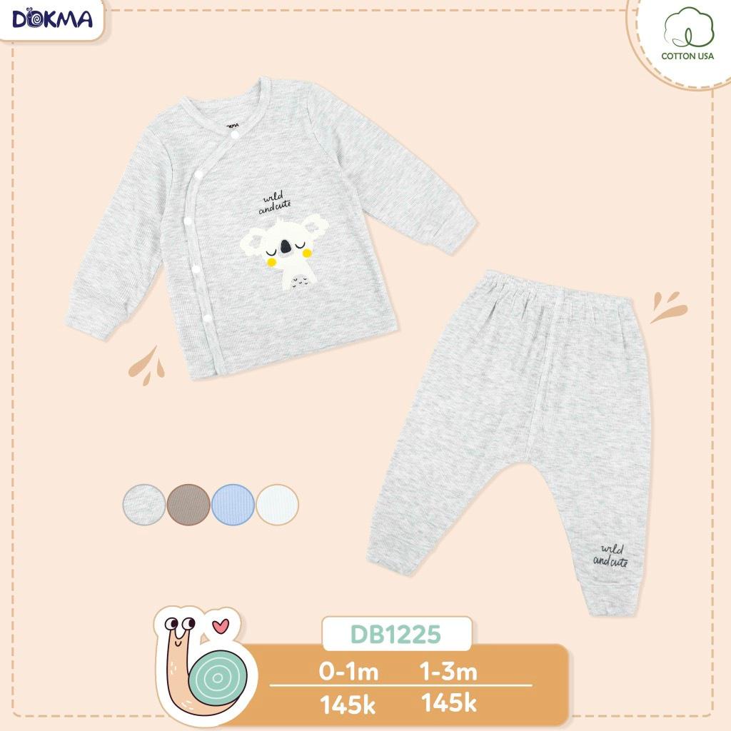 Bộ sơ sinh cài chéo Dokma cho bé trai bé gái