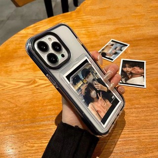 【3 trong 1】Ốp điện thoại PC cứng và TPU dẻo có ngăn đựng thẻ cho compatible iPhone Air 17 Pro Max 16 15 14 7 8 Plus 16 15 14 13 12 mini 11 Pro Max Xs Max XR 6S 7 8 SE