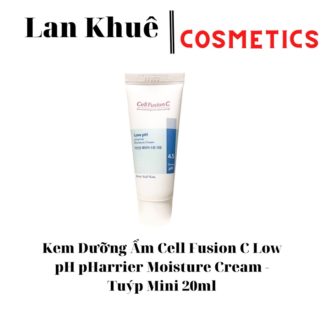 Kem Dưỡng Ẩm Cell Fusion C Low pH pHarrier Moisture Cream - Tuýp Mini 20ml