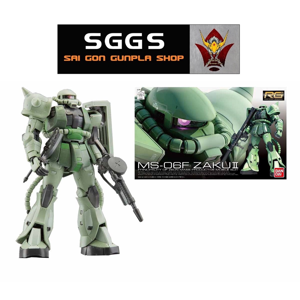 Mô Hình RG Zaku 2 Gundam Bandai Real Grade 08 1/144 Đồ Chơi Lắp Ráp Anime