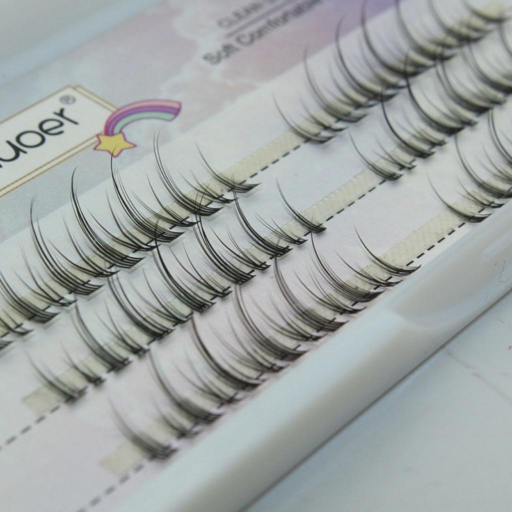 Mi giả chùm tách sợi mảnh nối tự nhiên B3 - mi giả Jint