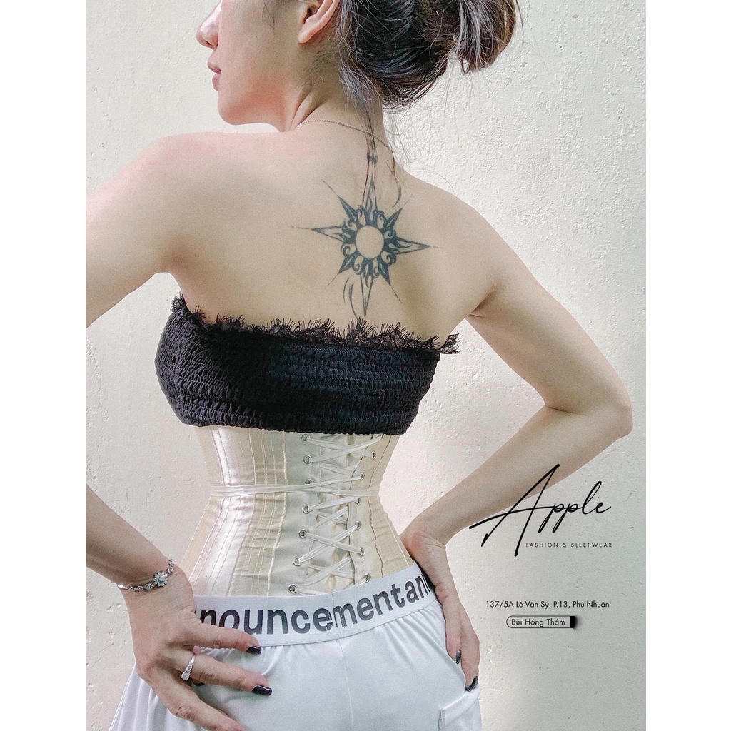 Corset vải siết eo 24 xương