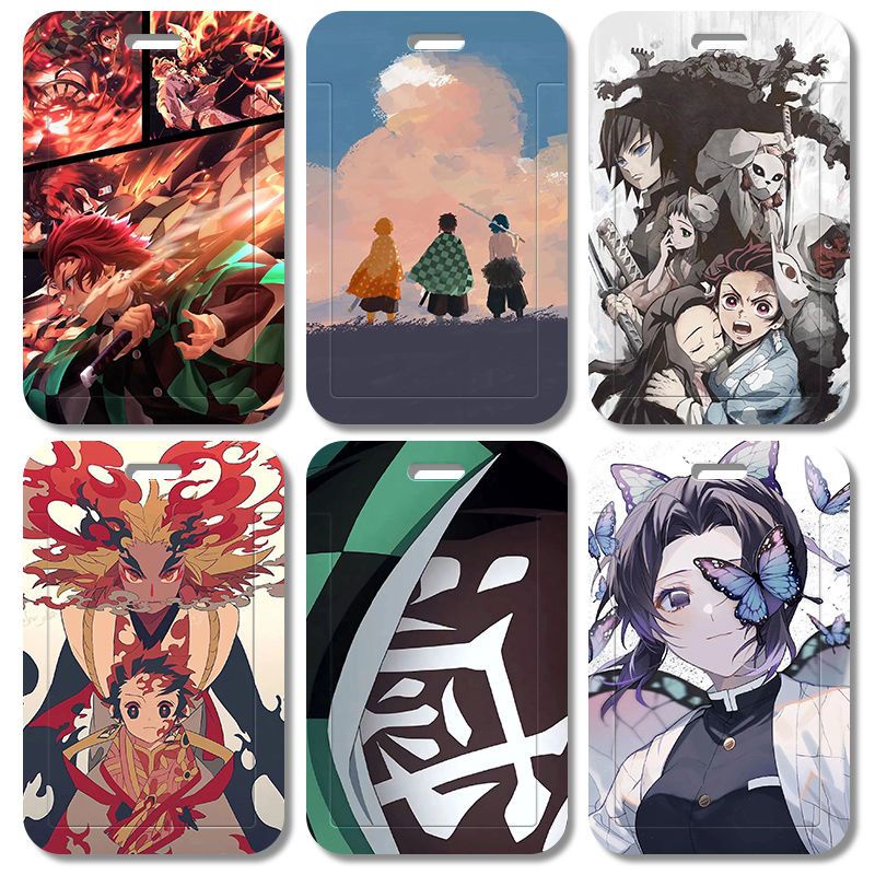 Vỏ Đựng Thẻ ID Họa Tiết Anime Demon Slayer Cho Học Sinh