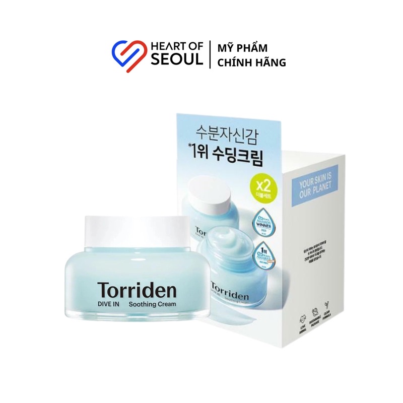 Kem dưỡng da Torriden Dive In Soothing Cream 100ml (Bill Hàn)