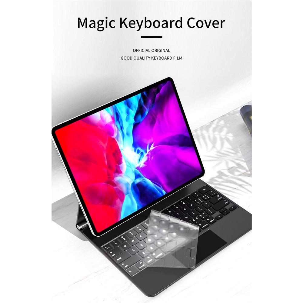 Miếng Dán Bảo Vệ Bàn Phím Máy Tính Bảng Bằng Silicon TPU Trong Suốt Cho iPad Pro 6 12.9 Pro 11 Magic Air 4 3 7 8 2022 2021