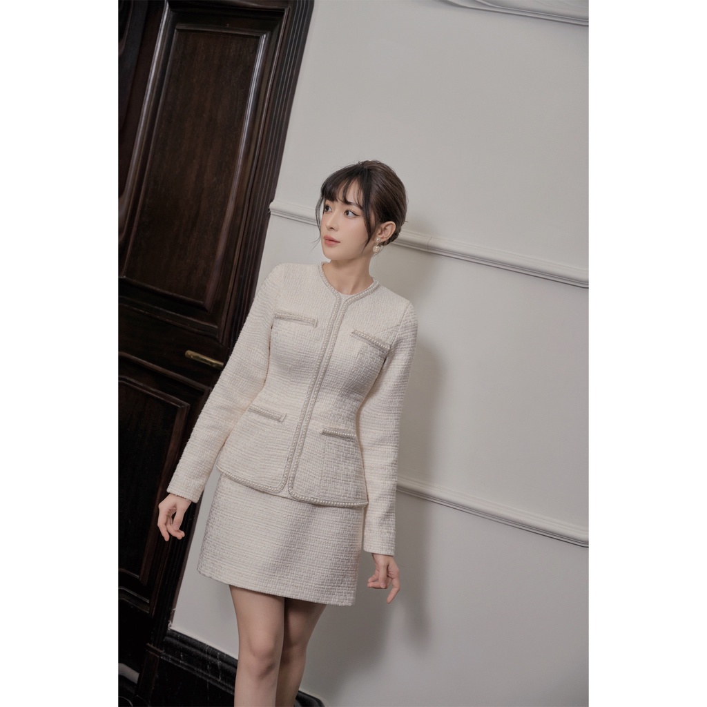 Chân váy CAMILLE SKIRT dáng A chất liệu dạ tweed dễ mix match, công sở thanh lịch, nhẹ nhàng by Cherine