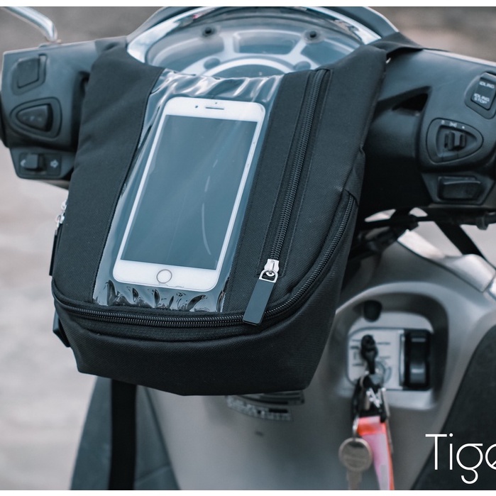 Túi Treo Đầu Xe Máy - Túi Grab Đựng Điện Thoại Dùng Được Cảm Ứng Xem Map Chạy Grab, Shiper tiện dụng