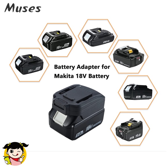 Bộ Chuyển Đổi pin Lithium 6Pin Tương Thích Với Makita 18v Bl Series Cho Worx 20v