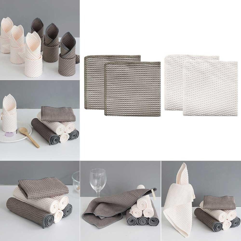 LONTIME Set 2 Khăn Lau Bếp Thấm Hút Tốt