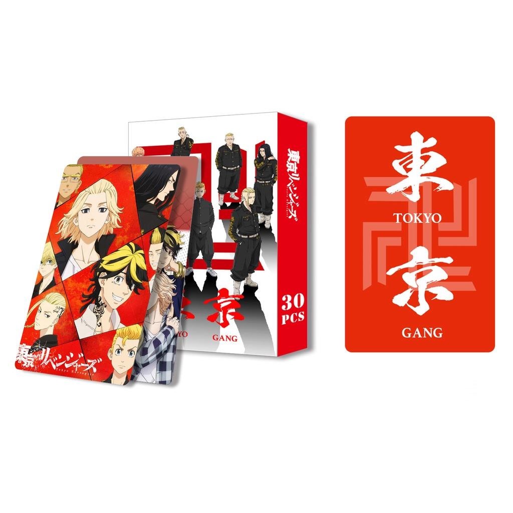 Hộp 30 ảnh thẻ Tokyo Revengers Lomo Card Double-sided Color Printing Photocard Postcard