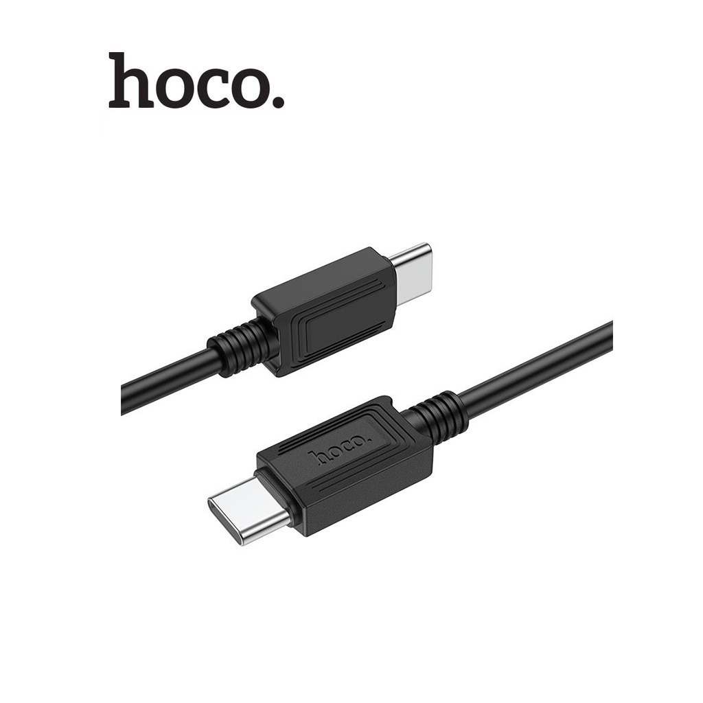 Cáp sạc nhanh 60W Hoco X73 Type-C to Type-C dây dẻo chống rối dài 1M cho Android ( Đen )