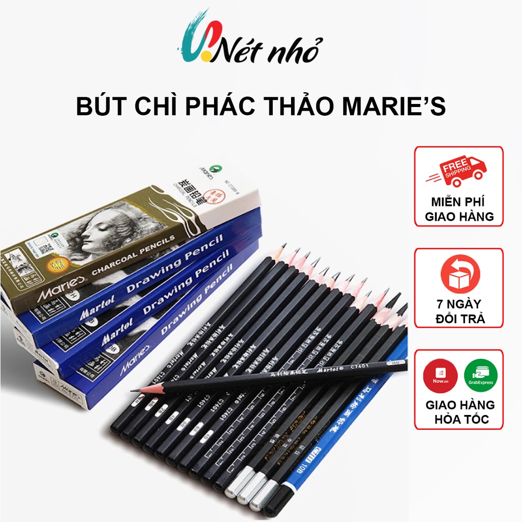 Bút Chì Vẽ Phác Thảo Chân Dung 2B/6B/8B