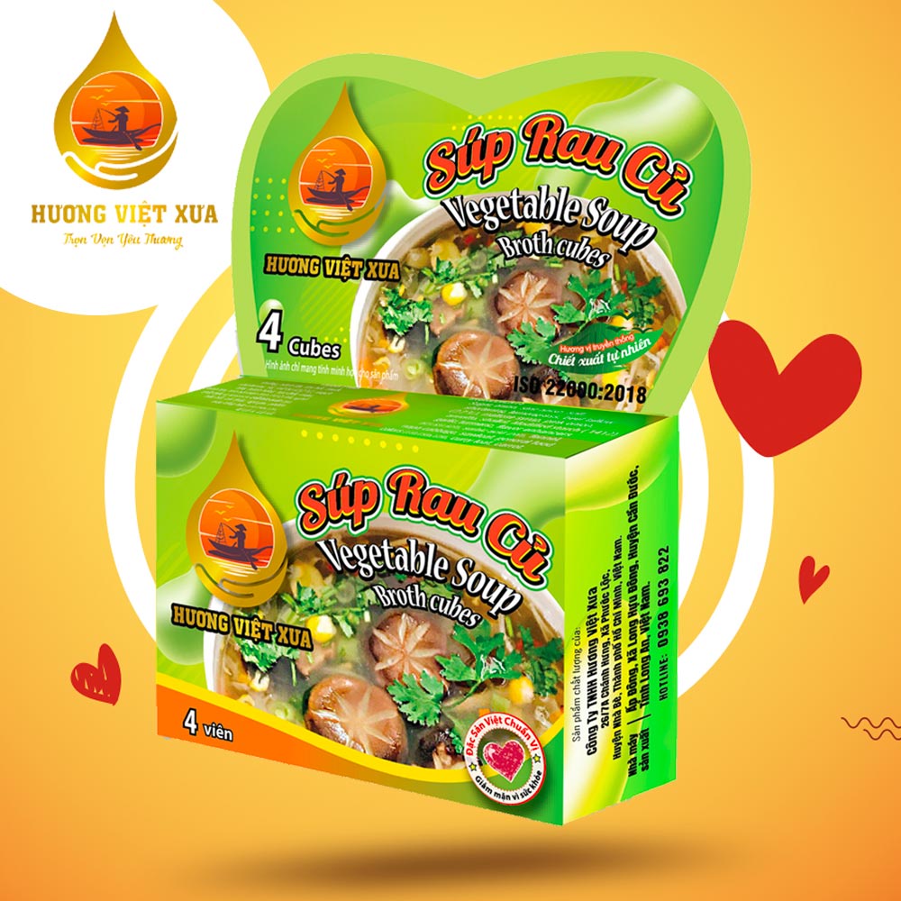 Viên gia vị Súp Rau Củ Hương Việt Xưa 75gram