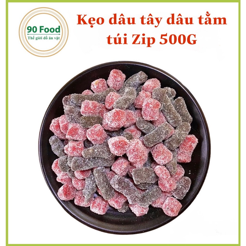 Ô mai thập cẩm 90 Food túi Zip 500G thơm ngon nhức nách