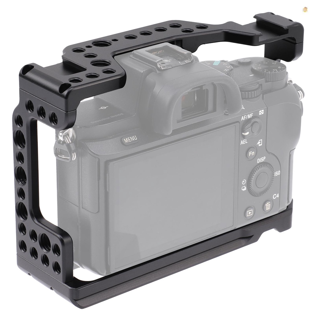 Khung Máy Ảnh Bằng Hợp Kim Nhôm Thay Thế Cho A7M3 A7R3 A9 1 / 4 Inch & 3 / 8 Inch