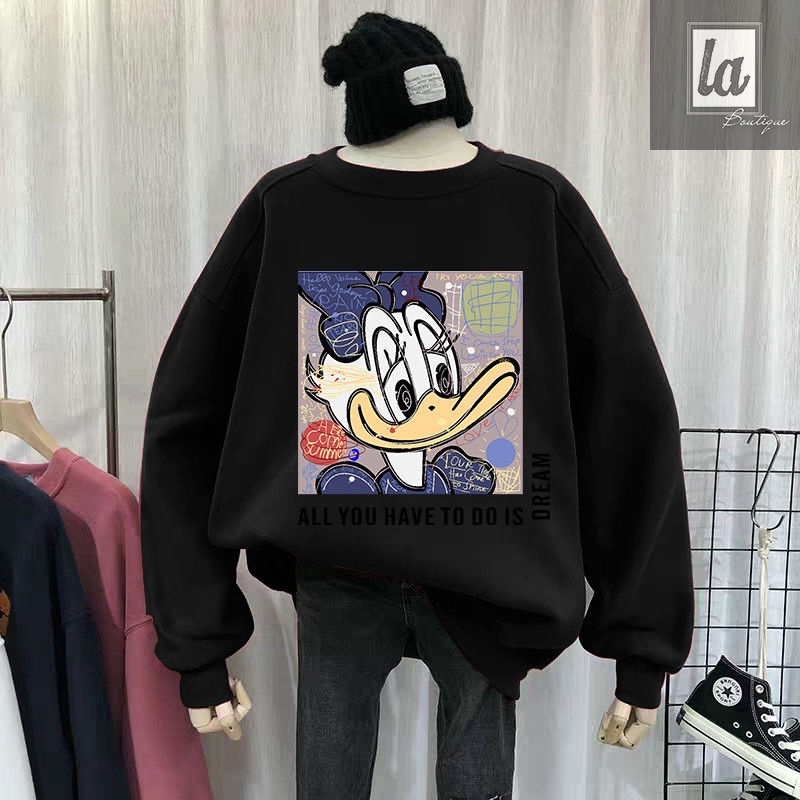 Sweater in hoạt hình vịt Daisy bigsize 50kg - 120kg