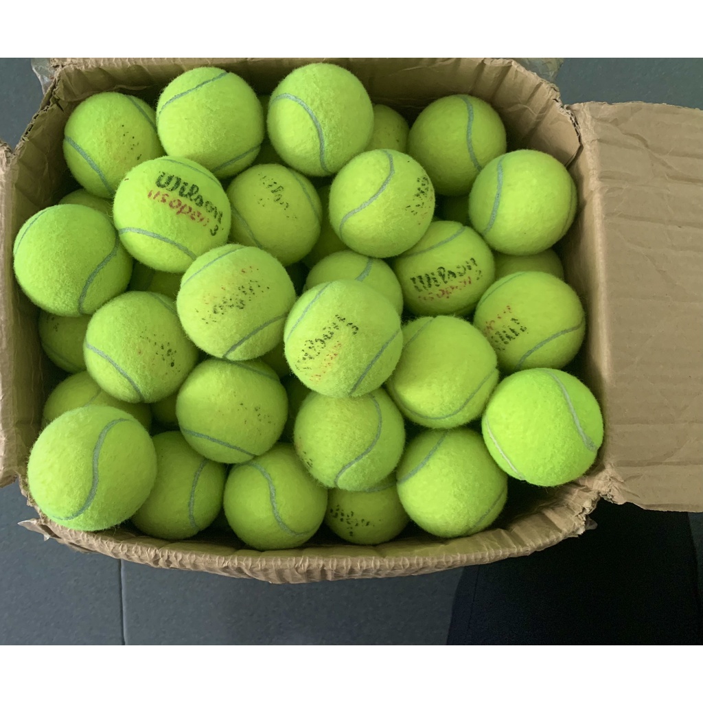 Banh Bóng Tennis Cũ Còn Đẹp, Cứng dùng để tập luyện