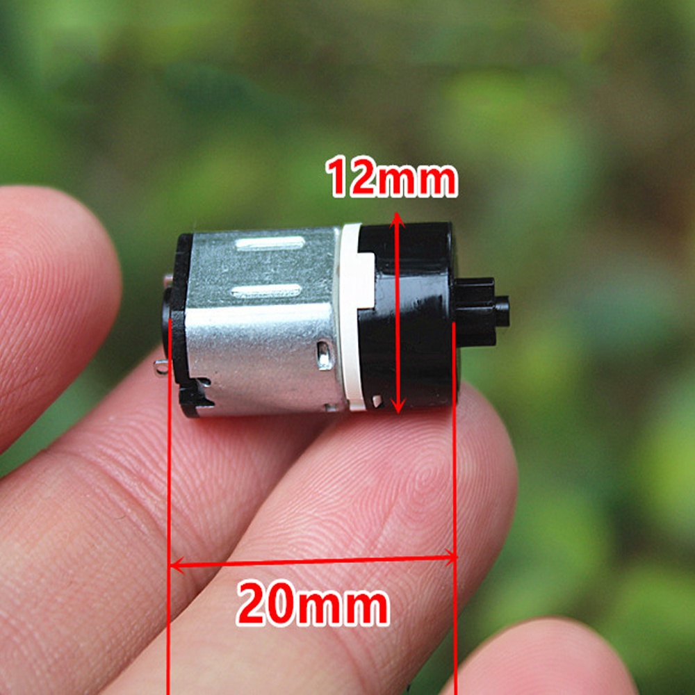 Động Cơ Bánh Răng Hành Tinh DC 3-6V 12mm 84-168RPM N10 Tốc Độ Thấp Tiếng Ồn Cho Khóa Điện Tử