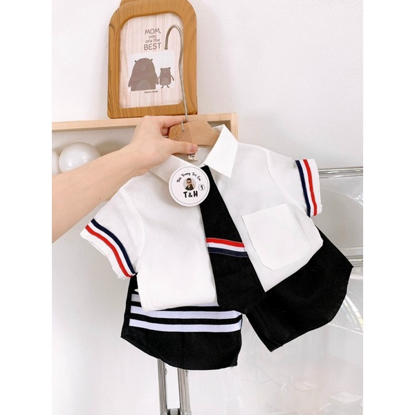 Set bộ công tử kèm cavat chi bé trai