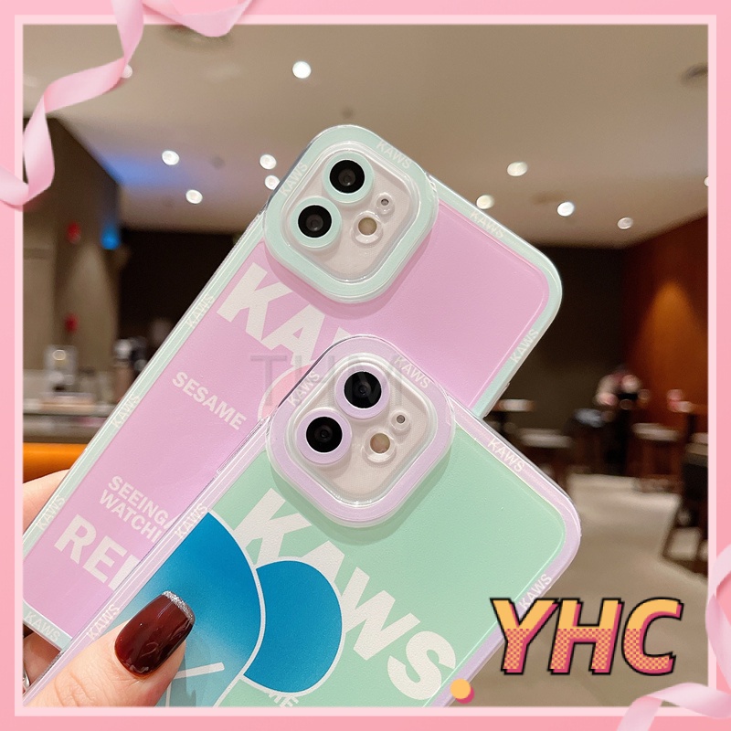 ốp iphone Màu Hồng Họa Tiết Chú Gấu Đáng Yêu tương thích iPhone 6splus 7 7plus 8 8plus X XS XSMAX 11 12 Pro Max Plus Promax-3008