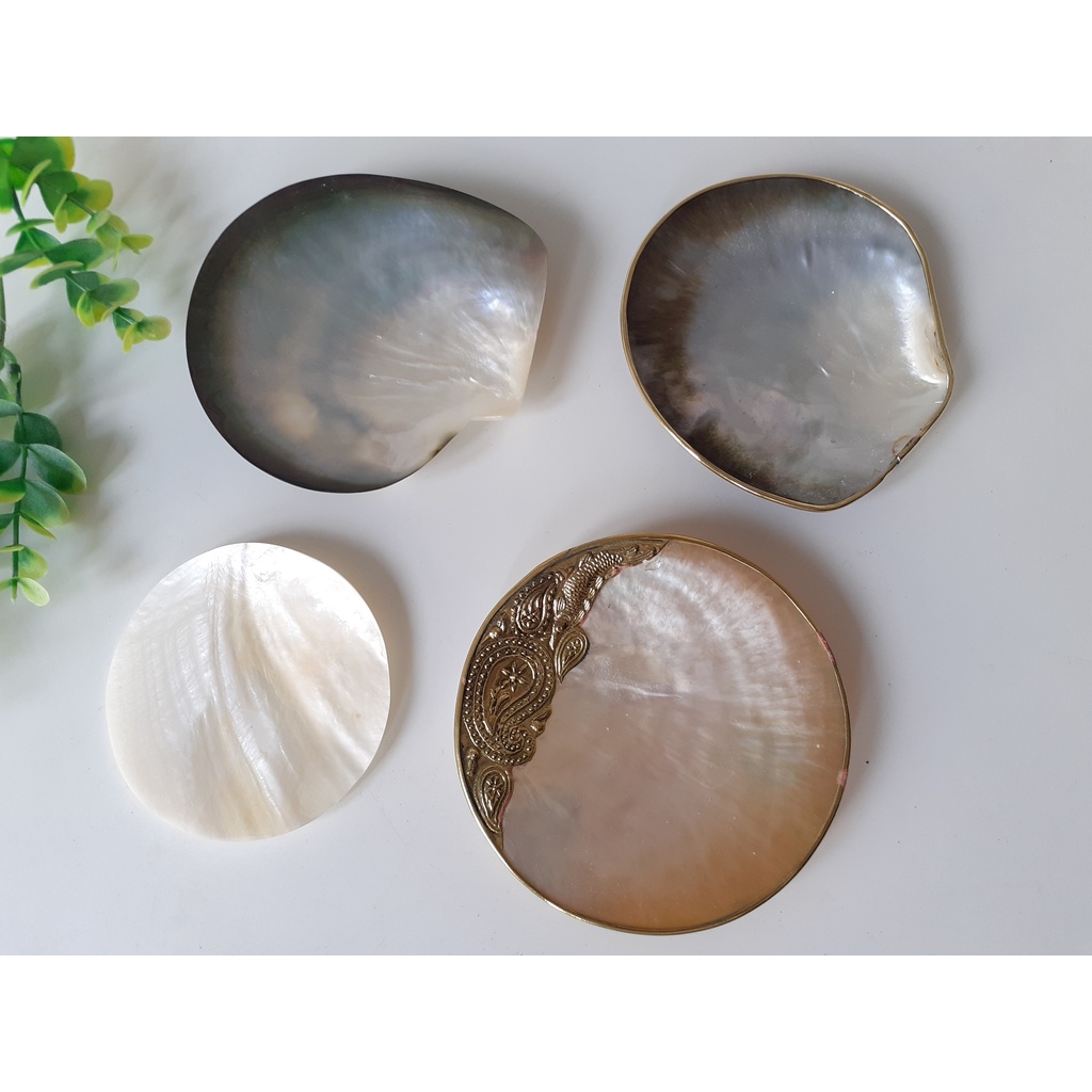 Đĩa trai hồng, đĩa xác đen, xác vàng Diềm Mạ Niken màu Vàng