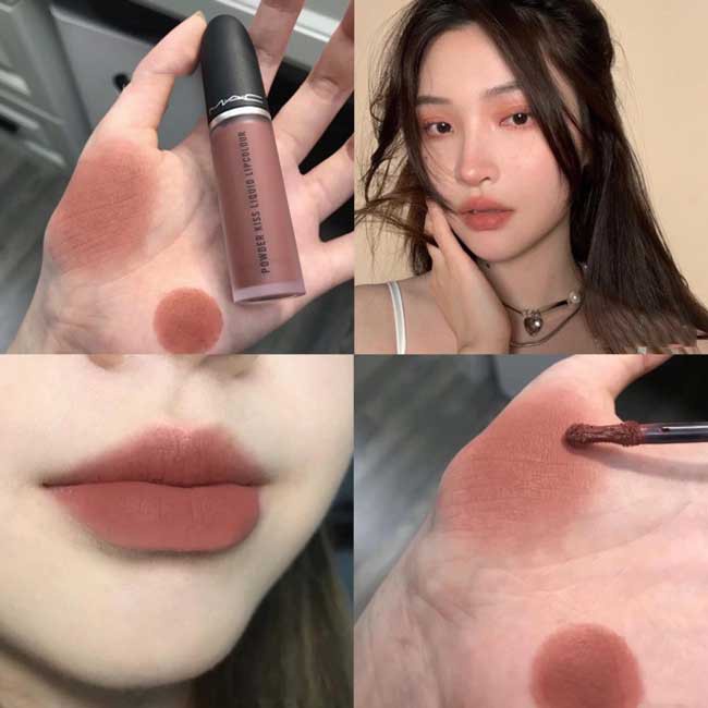Son MAC chính hãng powder kiss liquid lipcolour , son kem lì lâu trôi Lipstick 5ml