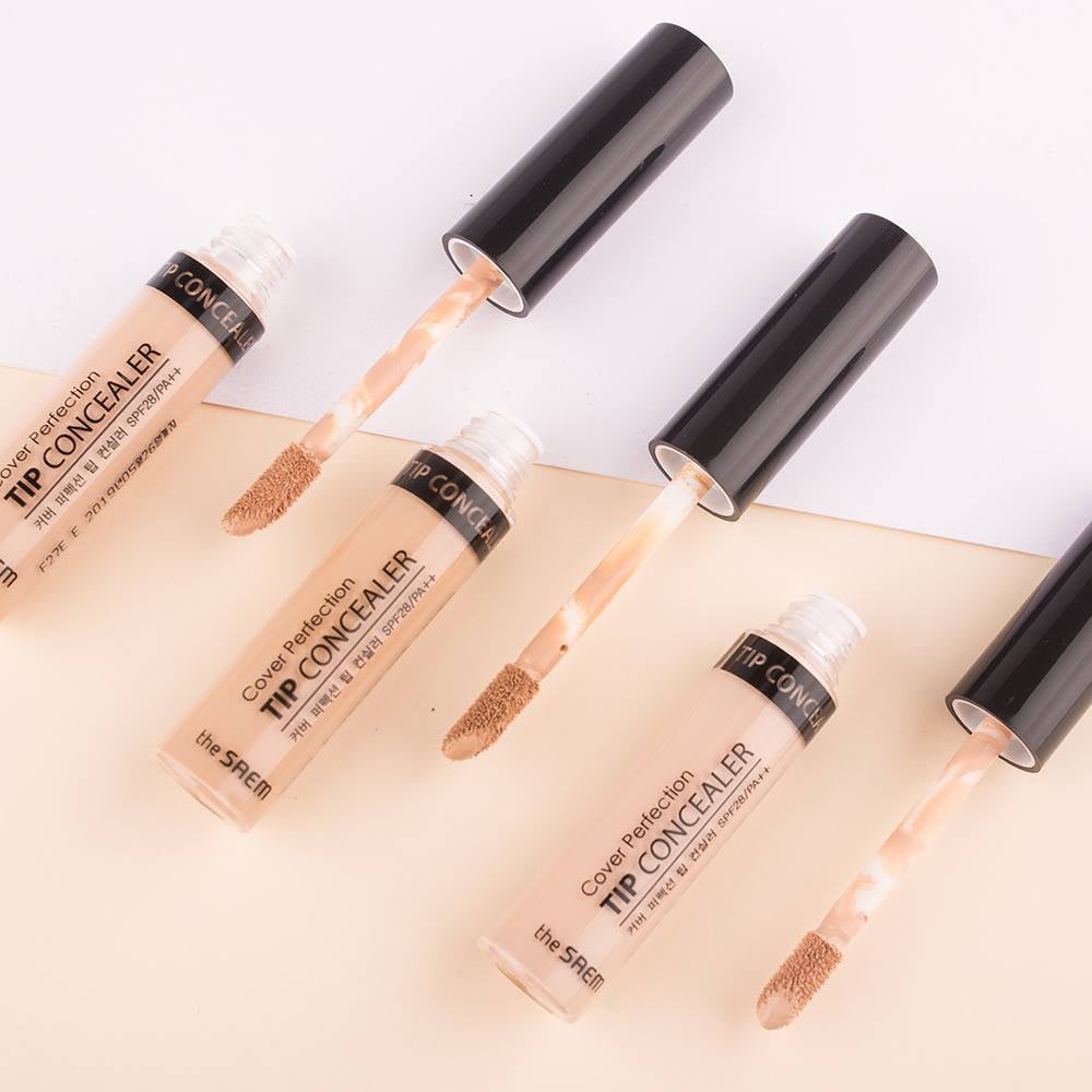 Kem Che Khuyết Điểm The Saem Cover Perfection Tip Concealer SPF28 PA++ 6.5g