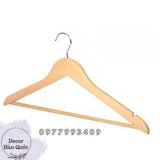 Combo móc gỗ treo quần áo cao cấp