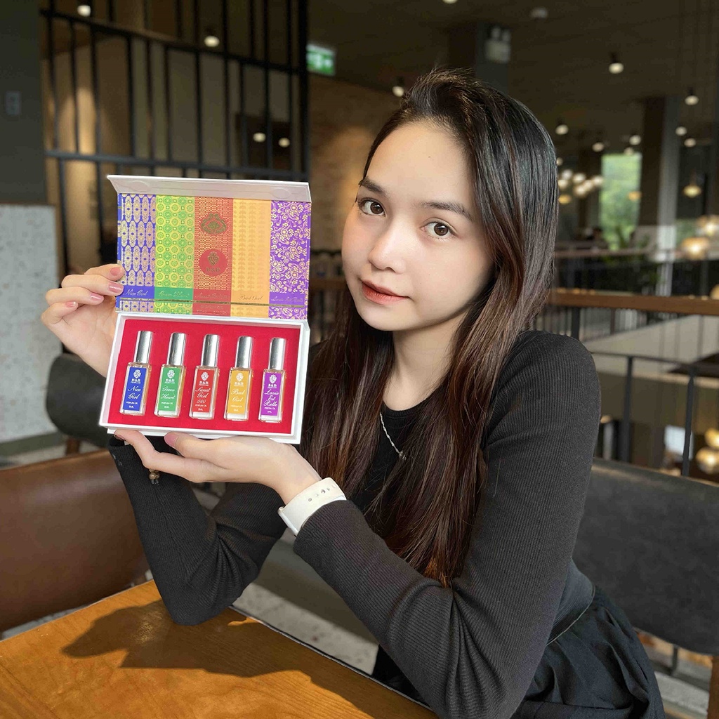 Combo 5 chai Tinh dầu nước hoa nữ test B&B lưu hương cực lâu phong cách Pháp có túi xách