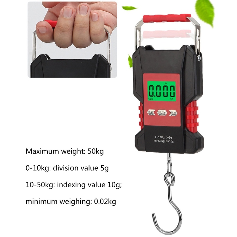 Cân Hành Lý Kỹ Thuật Số Siêu 50KG Kèm Thước Đo Tiện Dụng Mang Theo Du Lịch